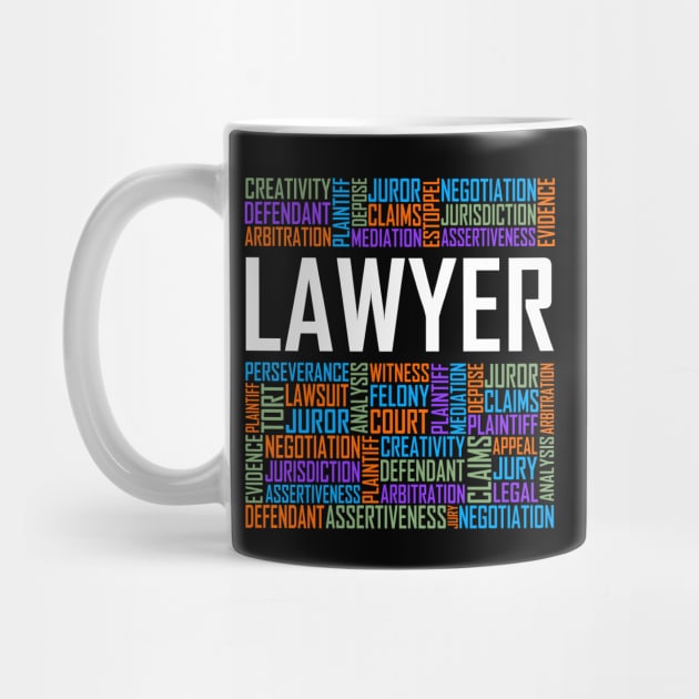 Lawyer Words by LetsBeginDesigns